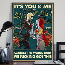 Load image into Gallery viewer, Personalized Nightmare Canvas Print Custom Name Gift for Couples