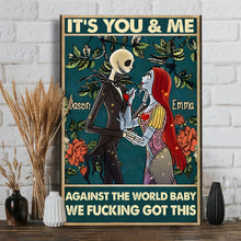 Load image into Gallery viewer, Personalized Nightmare Canvas Print Custom Name Gift for Couples
