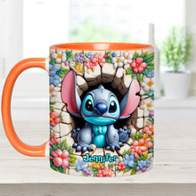 Load image into Gallery viewer, Personalized Ohana Accent Mug with Custom Name Gift Idea