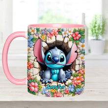 Load image into Gallery viewer, Personalized Ohana Accent Mug with Custom Name Gift Idea