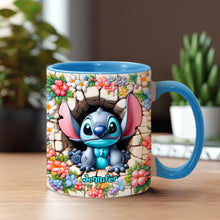Load image into Gallery viewer, Personalized Ohana Accent Mug with Custom Name Gift Idea