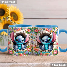 Load image into Gallery viewer, Personalized Ohana Accent Mug with Custom Name Gift Idea