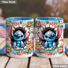Load image into Gallery viewer, Personalized Ohana Accent Mug with Custom Name Gift Idea