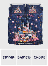 Load image into Gallery viewer, Personalized Kids Mouse Quilt Set with Name Custom Design Bedspread
