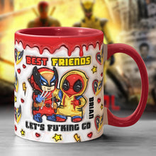 Load image into Gallery viewer, Personalized Accent Mug Best Friends Custom Name Gift