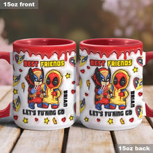 Load image into Gallery viewer, Personalized Accent Mug Best Friends Custom Name Gift