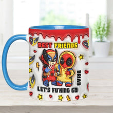 Load image into Gallery viewer, Personalized Accent Mug Best Friends Custom Name Gift