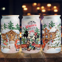 Load image into Gallery viewer, Personalized Christmas Can Glass with Straw and Lid Gift