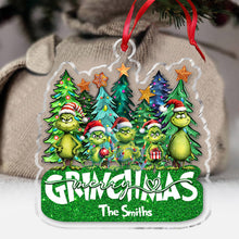 Load image into Gallery viewer, Personalized Grinch Christmas Ornament Custom Name Gift