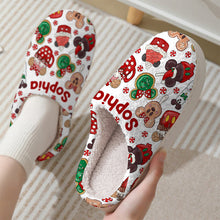 Load image into Gallery viewer, Personalized Cozy Slippers with Custom Design for Kids and Adults