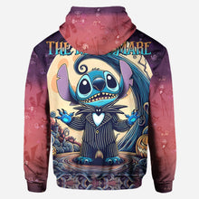 Load image into Gallery viewer, Personalized Nightmare Ohana Hoodie and Leggings Set for Halloween Gift