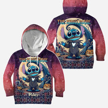 Load image into Gallery viewer, Personalized Nightmare Ohana Hoodie and Leggings Set for Halloween Gift