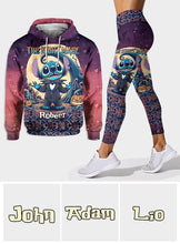 Load image into Gallery viewer, Personalized Nightmare Ohana Hoodie and Leggings Set for Halloween Gift