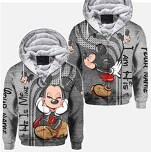 Load image into Gallery viewer, Personalized LGBT Couple Hoodie Custom Name All Over Sweatshirt