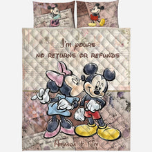 Load image into Gallery viewer, Personalized Couple Quilt Set Soft Polyester Design for Anniversary