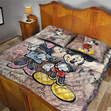 Load image into Gallery viewer, Personalized Couple Quilt Set Soft Polyester Design for Anniversary