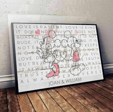 Load image into Gallery viewer, Personalized Love Is Patient Couple Canvas Art Gift