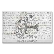 Load image into Gallery viewer, Personalized Love Is Patient Canvas Art for Couples Gift