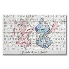 Load image into Gallery viewer, Personalized Couple Ohana Canvas Love Is Patient Kind Gift