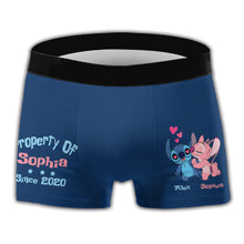 Load image into Gallery viewer, Personalized Ohana Men's Boxer Briefs Custom Name Gift for Couples