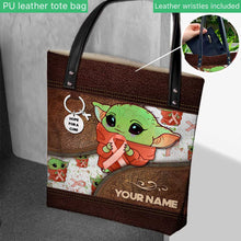 Load image into Gallery viewer, Personalized Multiple Sclerosis Awareness Tote Bag with Custom Name