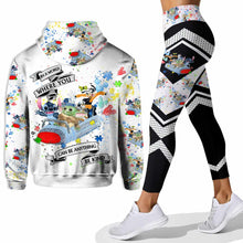 Load image into Gallery viewer, Personalized Autism Awareness Hoodie & Leggings Custom Name Gift