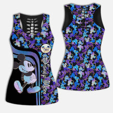 Load image into Gallery viewer, Personalized Disney Mom Hollow Tank & Leggings Set Gift Idea