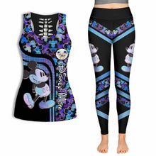 Load image into Gallery viewer, Personalized Disney Mom Hollow Tank & Leggings Set Gift Idea