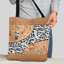 Load image into Gallery viewer, Personalized Nightmare Tote Bag with 3D Skull Pattern for Unique Gift
