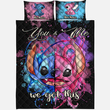 Load image into Gallery viewer, Personalized Ohana Quilt Set Custom Names for Couples Gift