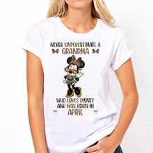 Load image into Gallery viewer, Personalized Grandma T-shirt & Hoodie Disney Gift for Mother's Day