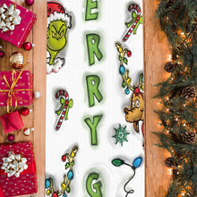 Load image into Gallery viewer, Personalized Merry Grinchmas Table Runner Holiday Decor Gift