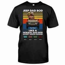 Load image into Gallery viewer, Personalized Jeep Dad Bod T-shirt & Hoodie Custom Name Gift