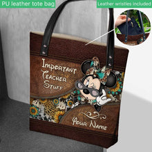 Load image into Gallery viewer, Personalized Tote Bag for Teachers with Custom Name Gift