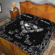 Load image into Gallery viewer, Personalized Nightmare Quilt Set Custom Names for Couples