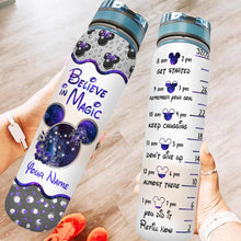 Load image into Gallery viewer, Personalized Water Tracker Bottle for Kids - Believe in Magic Theme
