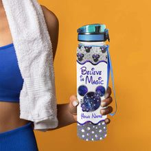 Load image into Gallery viewer, Personalized Water Tracker Bottle for Kids - Believe in Magic Theme