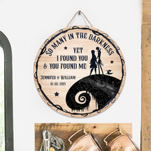 Load image into Gallery viewer, Personalized Round Wood Sign with Couple's Names for Home Decor