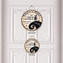 Load image into Gallery viewer, Personalized Round Wood Sign with Couple's Names for Home Decor