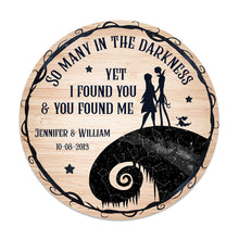 Load image into Gallery viewer, Personalized Round Wood Sign with Couple's Names for Home Decor
