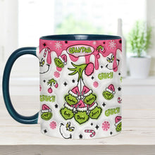 Load image into Gallery viewer, Personalized Christmas Accent Mug for Grandma Custom Name Gift