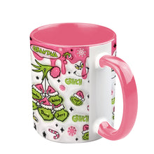 Load image into Gallery viewer, Personalized Christmas Accent Mug for Grandma Custom Name Gift