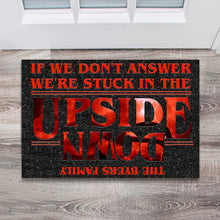 Load image into Gallery viewer, Personalized Stranger Things Doormat Custom Family Name Gift