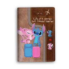 Load image into Gallery viewer, Personalized Passport Holder for Couples Travel with Names