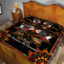 Load image into Gallery viewer, Personalized Mouse Quilt Set with Custom Names for Couples