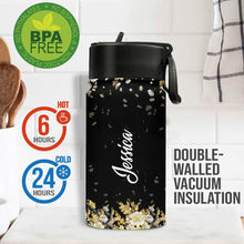 Load image into Gallery viewer, Personalized Kids Water Bottle with Custom Name & Design