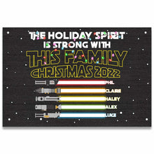 Load image into Gallery viewer, Personalized Christmas Family Doormat Custom Name Holiday Gift