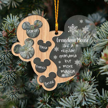 Load image into Gallery viewer, Personalized Christmas Layered Ornament for Grandma with Names