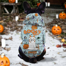 Load image into Gallery viewer, Personalized Halloween Dog Hoodie Cute Booey Design for Pets