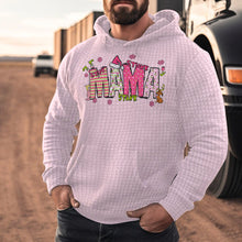 Load image into Gallery viewer, Personalized Mama Grinch Waffle Hoodie Custom Name Gift for Mom